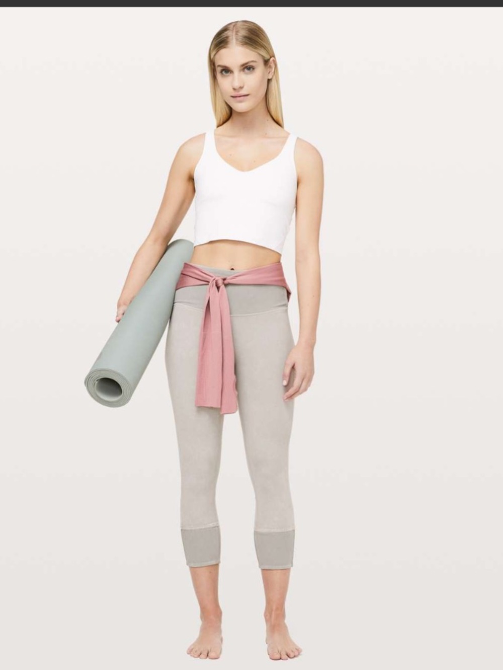 lululemon athletica Wunder Under Ribbed 23” - Washed French Clay